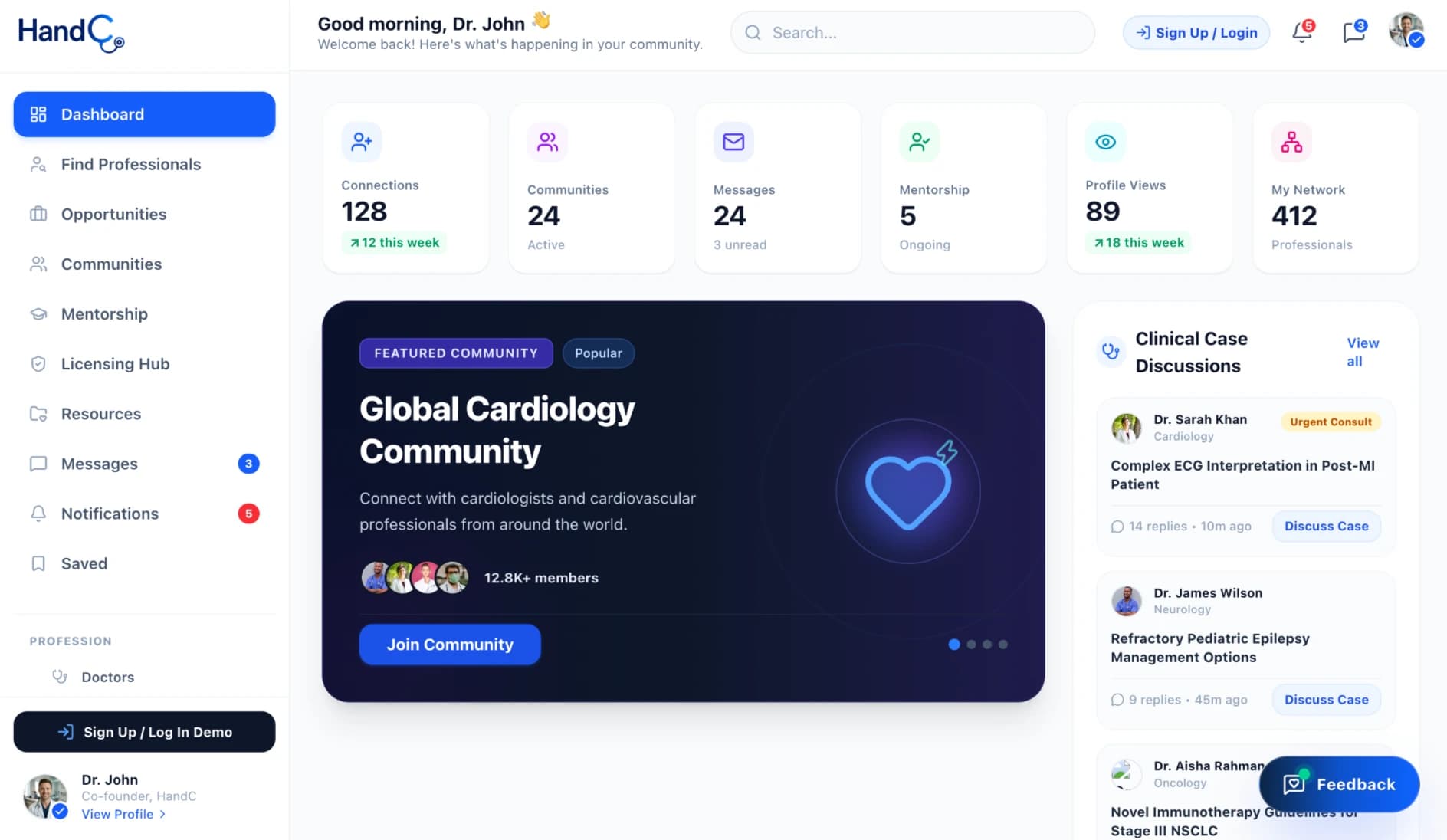 HandC Desktop Platform Interface